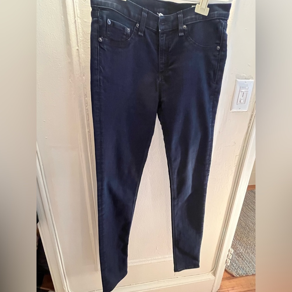 Rag And Bone legging jeans.  Midnight blue color